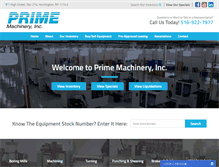 Tablet Screenshot of primemach.com